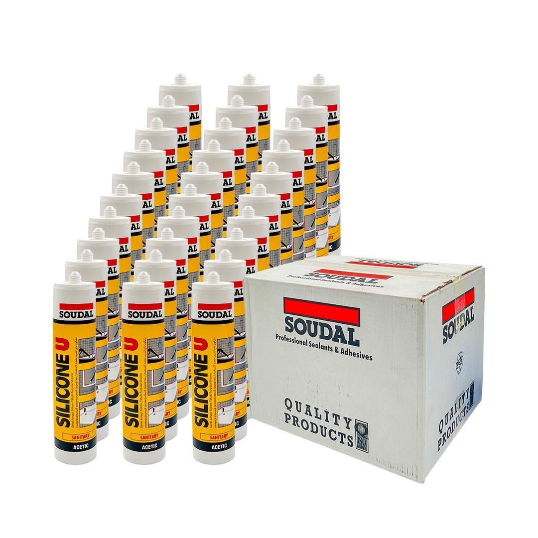 Soudal Silicone U Genel Amaçlı Silikon Kartuş Şeffaf 280 gr. - 30lu Paket