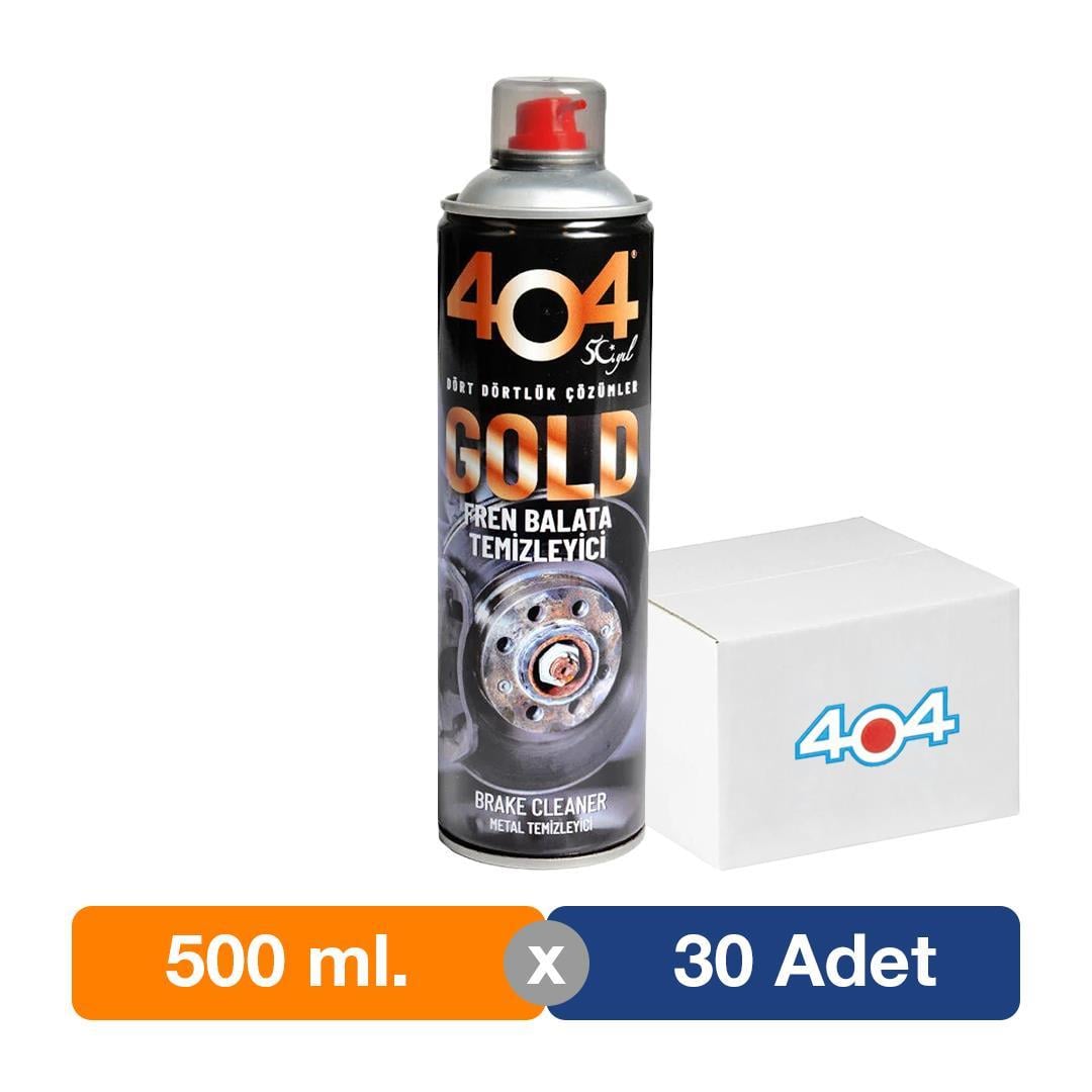 404 Gold Fren Balata Temizleyici Sprey 500 ml. - 30lu Paket