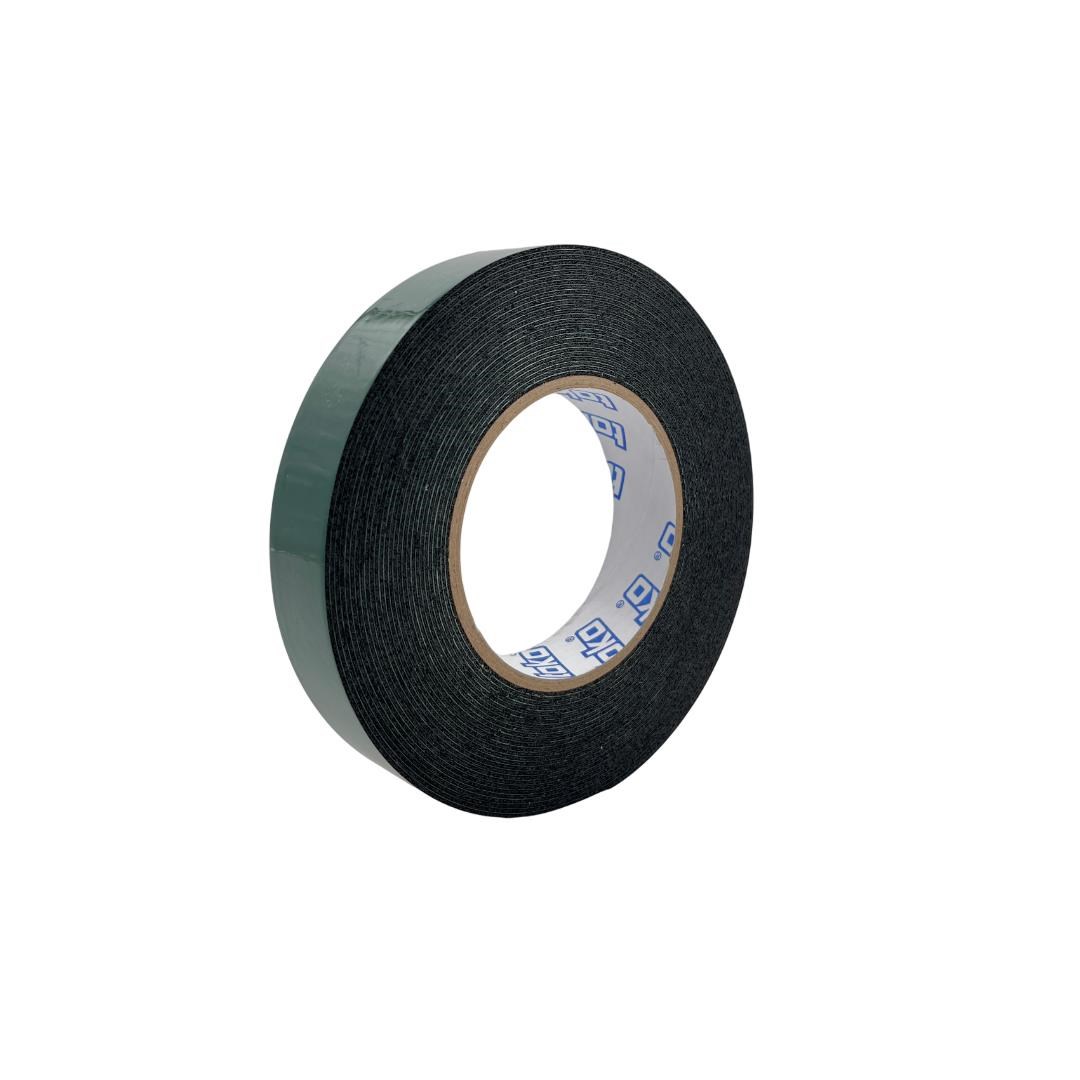 Toko Çift Taraflı Köpük Bant 25 mm x 10 mt (PE) - Güçlü Montaj Bandı Siyah/Yeşil