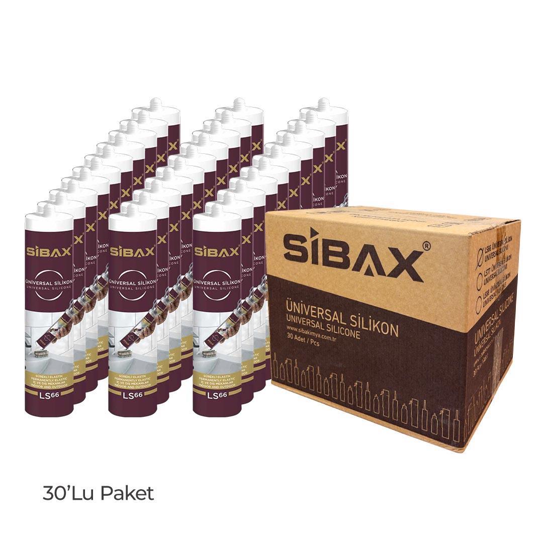 Sibax LS66 Üniversal Silikon Kartuş Şeffaf 280 gr. - 30lu Paket