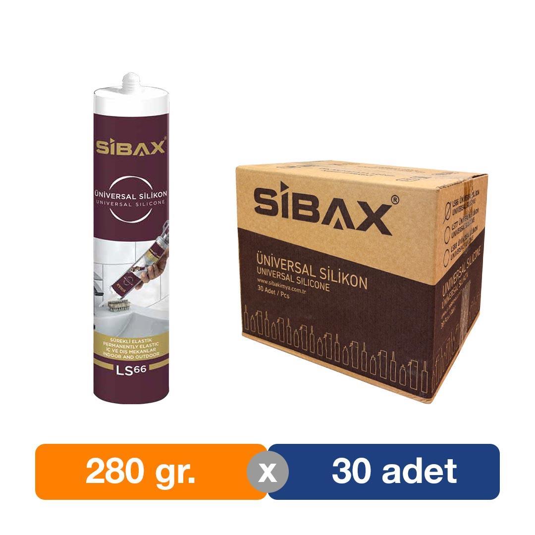 Sibax LS66 Üniversal Silikon Kartuş Şeffaf 280 gr. - 30lu Paket