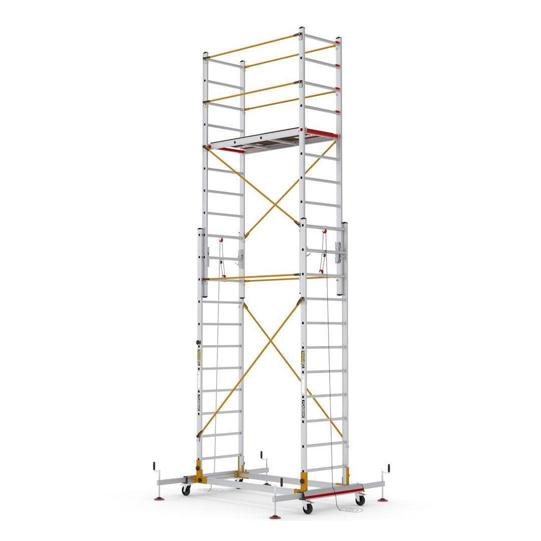 Çağsan TeleSafe XL_FP İki Parçalı Alüminyum İskele 2x11 Basamaklı S006_XL_FP