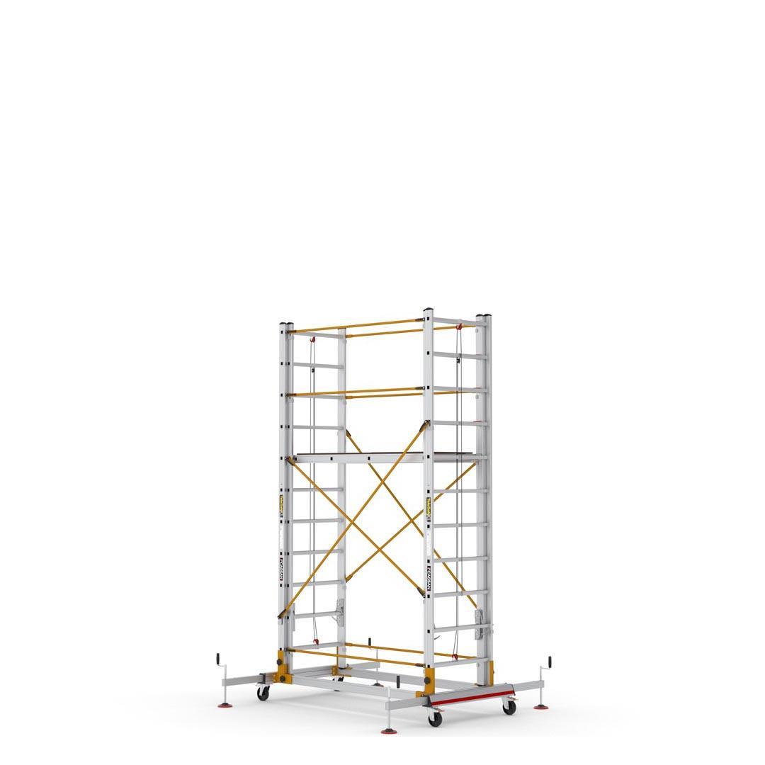 Çağsan TeleSafe XL_FP İki Parçalı Alüminyum İskele 2x11 Basamaklı S006_XL_FP