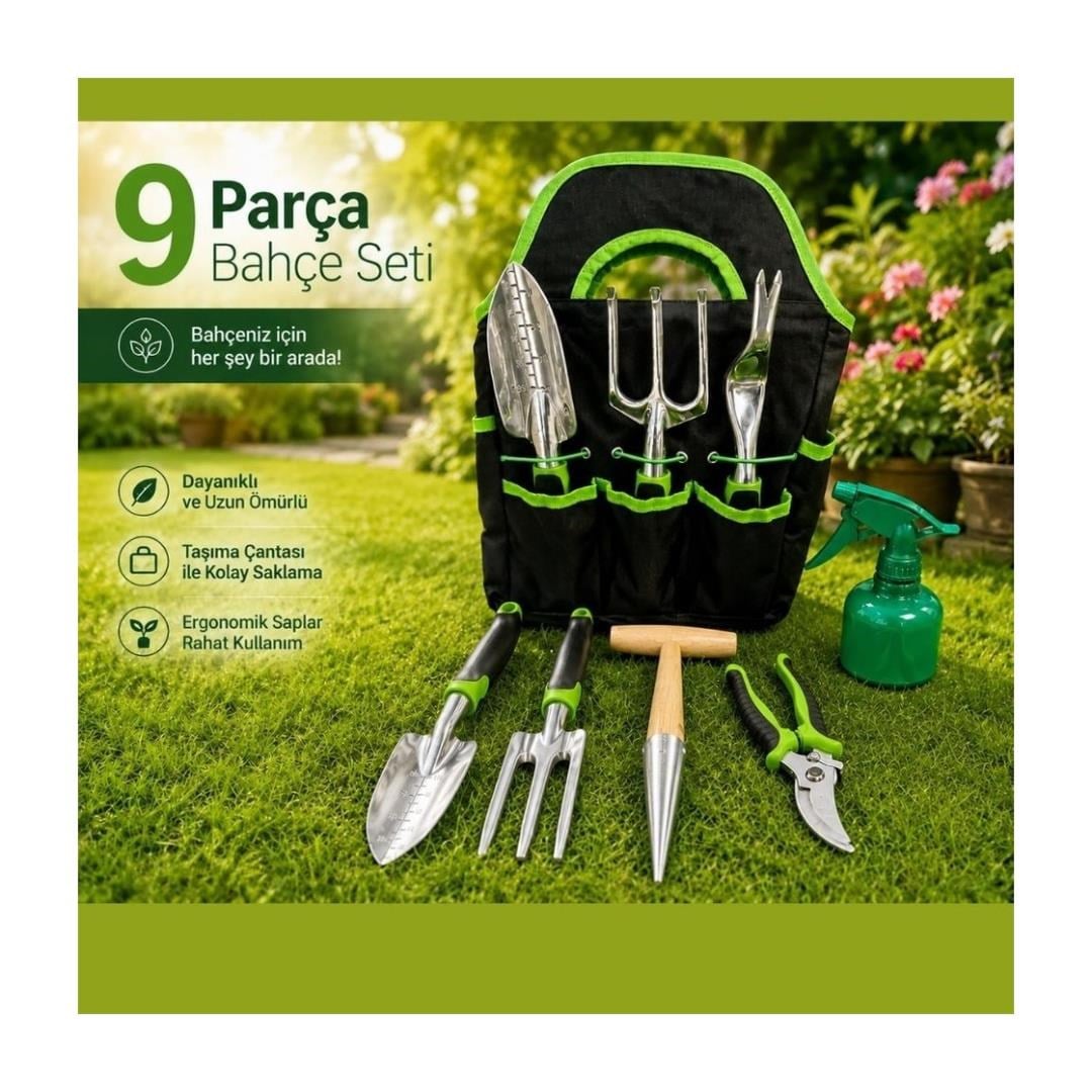 Ebax Çantalı Bahçe Seti 9 Parça