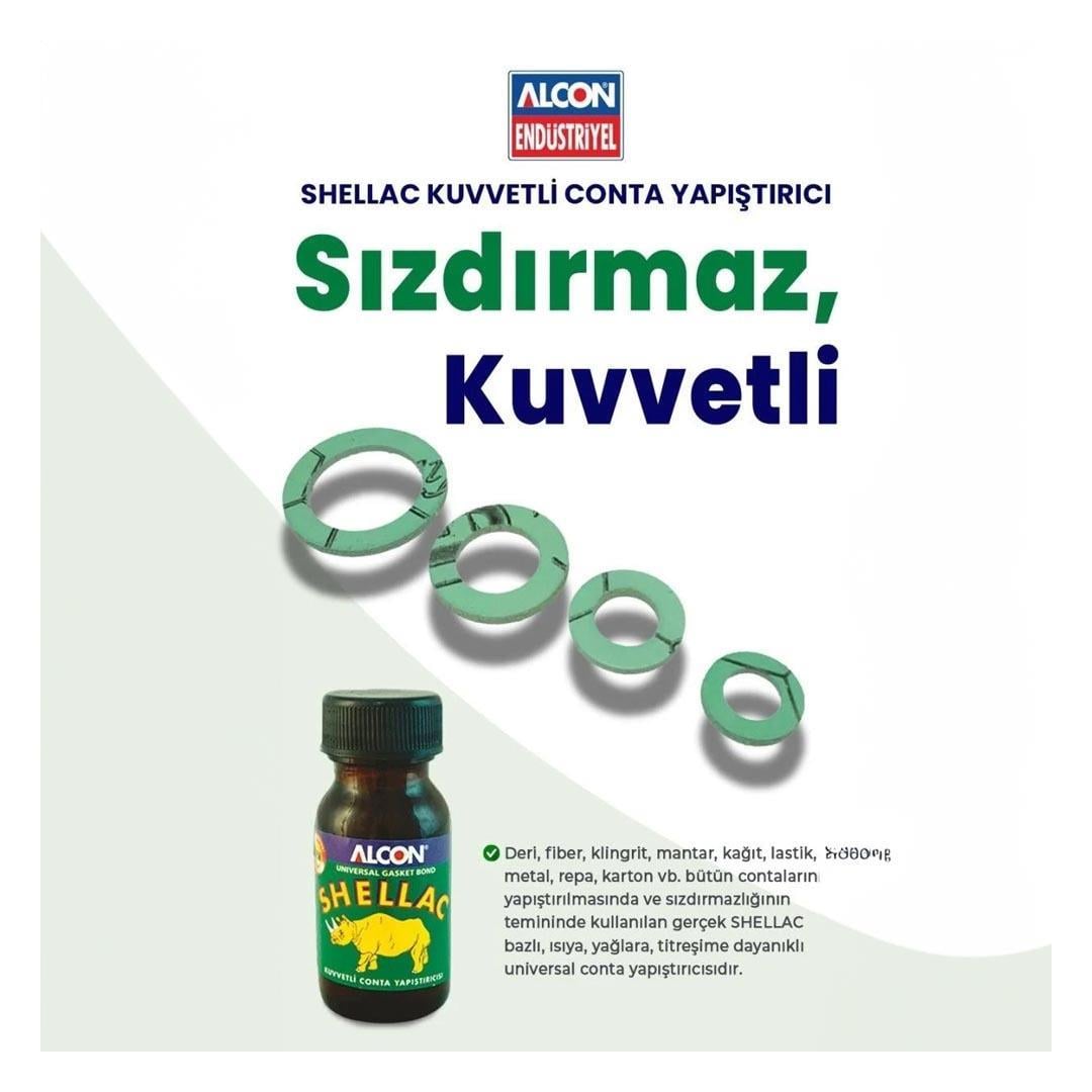 Alcon M-9904 Shellac Kuvvetli Conta Yapıştırıcı 50 ml.