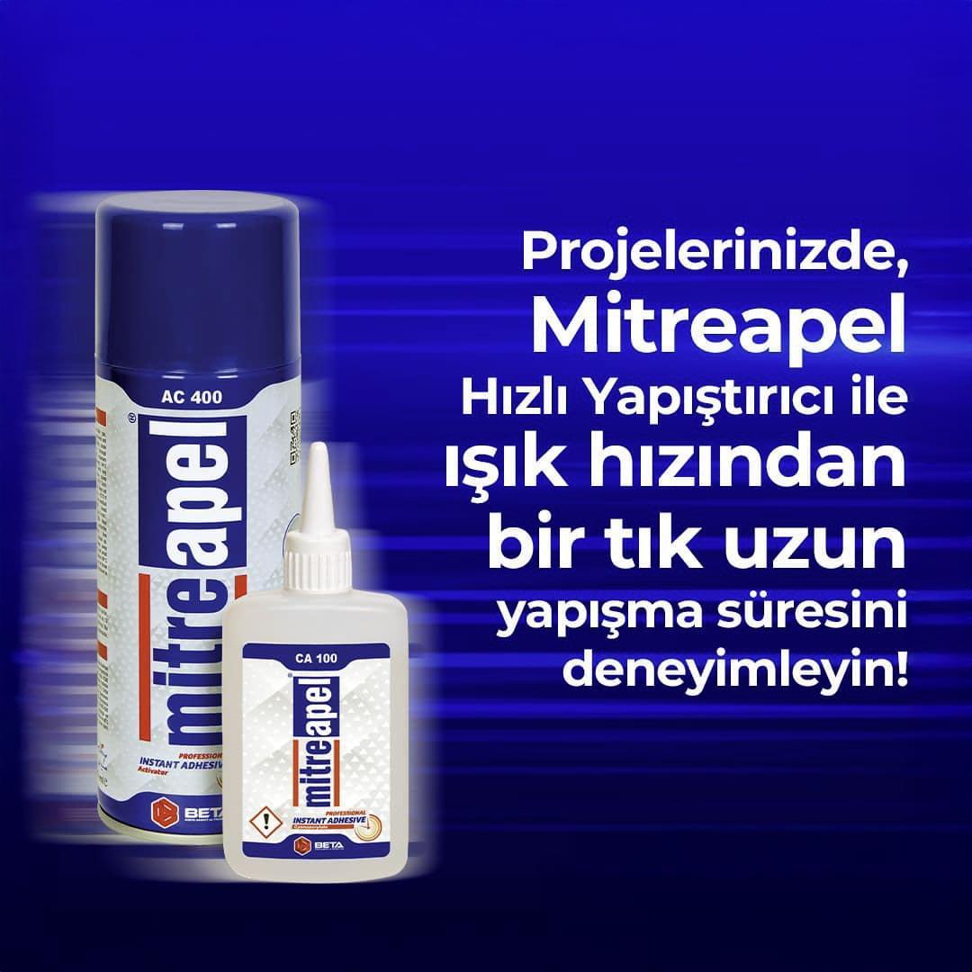 Mitreapel Hızlı Yapıştırıcı 100 gr. + 400 ml. - 25li Paket