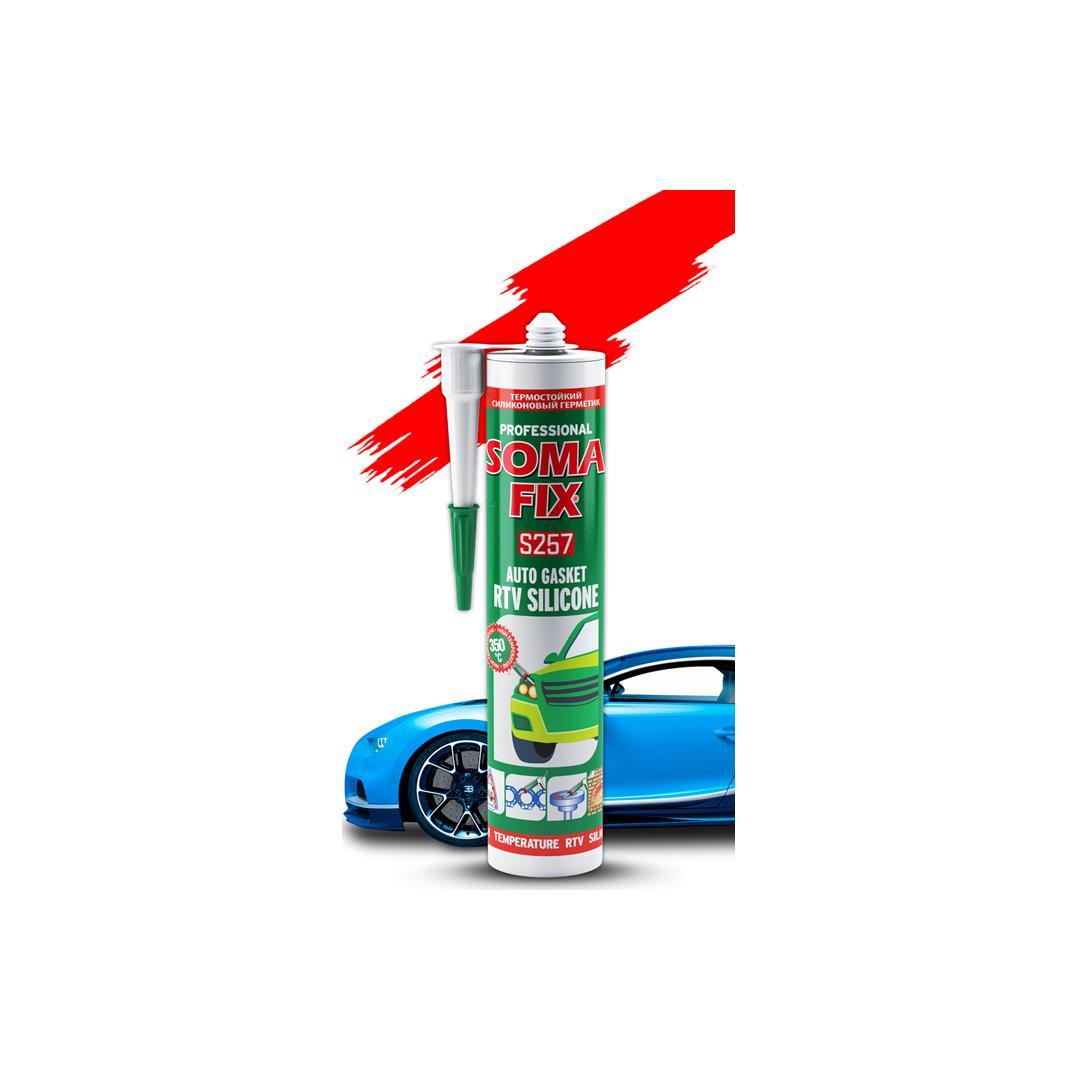 Somafix S287 RTV Silikon Sıvı Conta Kırmızı 280 ml