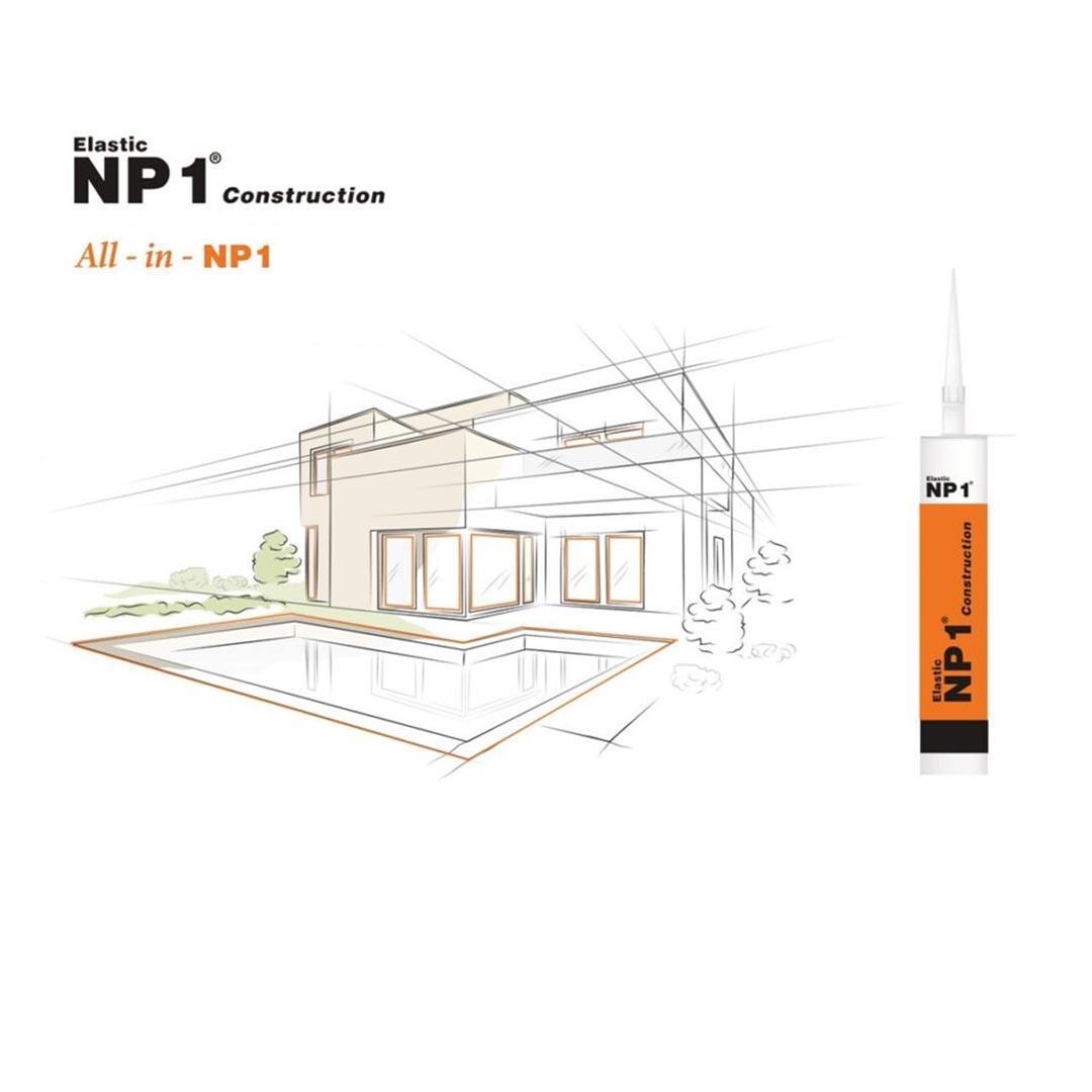 NP1 Construction MS Polimer Bazlı İzolasyon Mastik ve Yapıştırıcı Kartuş 290 ml - Kristal