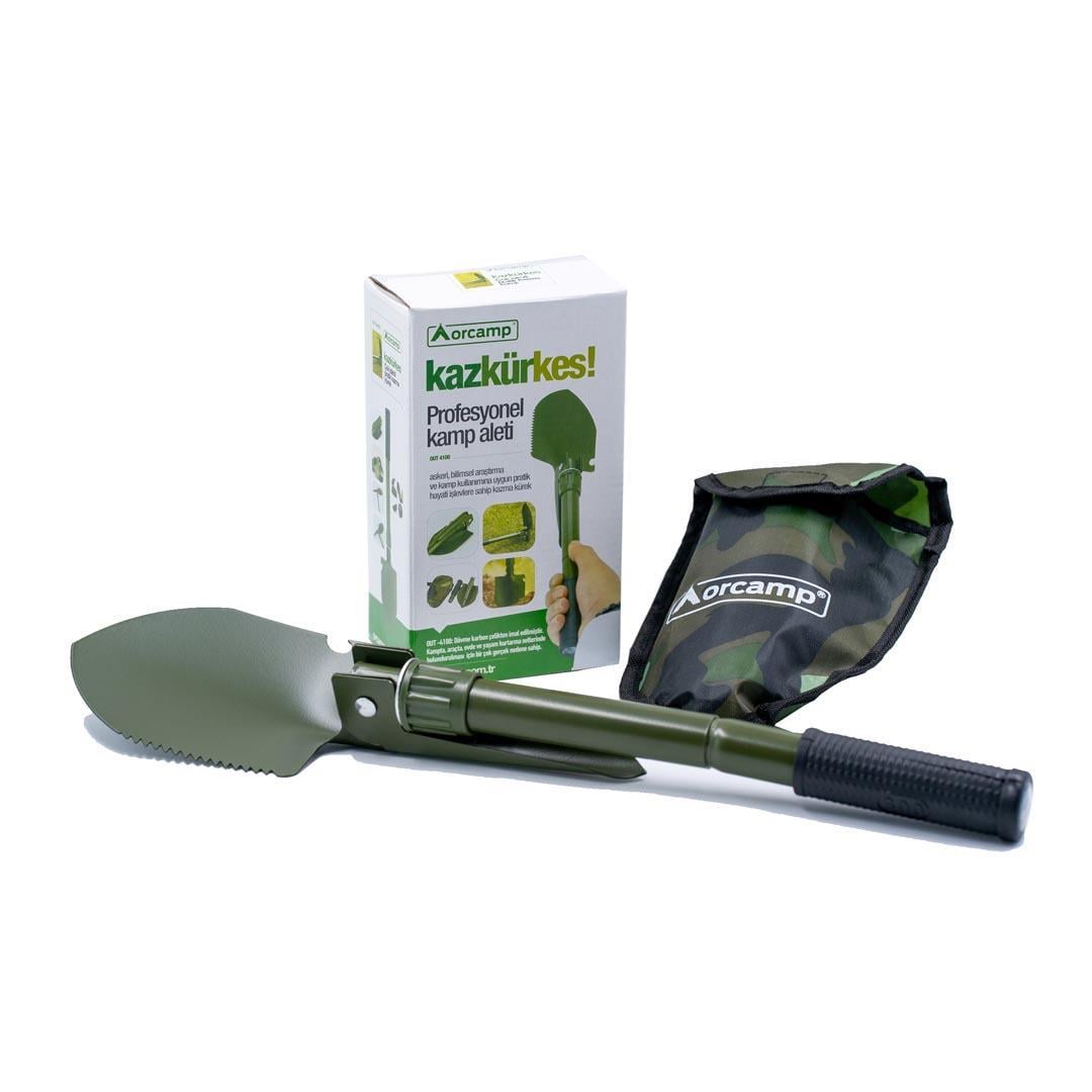 Orcamp OUT-4100 Çok İşlevli Pratik Katlanabilir Metal Kazma Kürek Seti