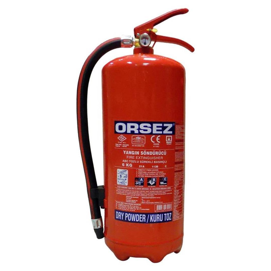 Orsez Yangın Söndürme Tüpü 6 Kg