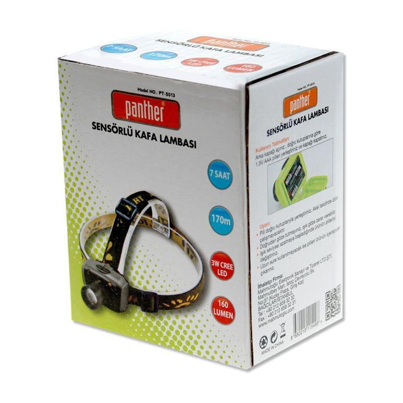 Panther PT-5013 Sensörlü Kafa Lambası