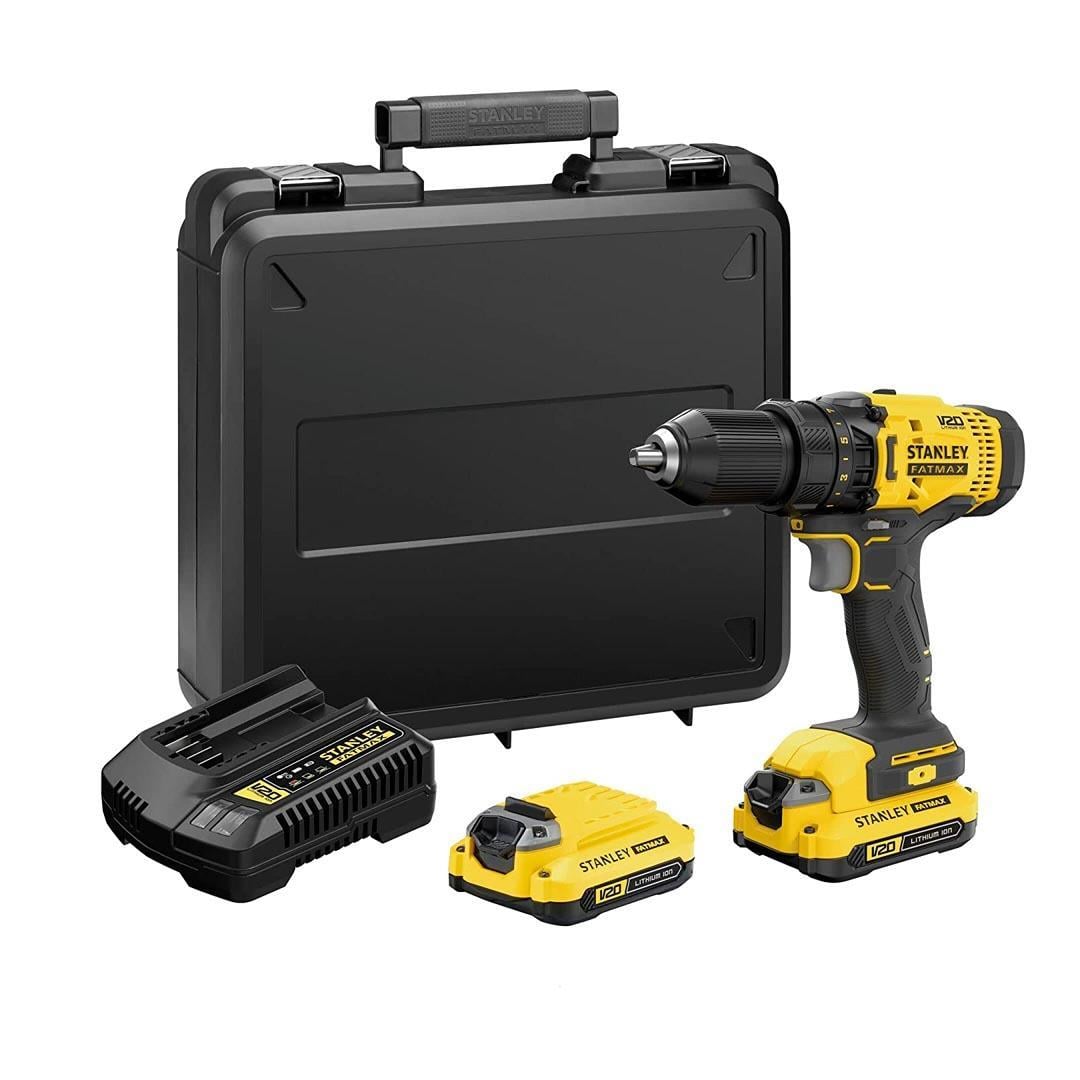 Stanley SCD718D2K 18V 2.0Ah V20 Li-ion Çift Akülü Darbeli Matkap ve Vidalama