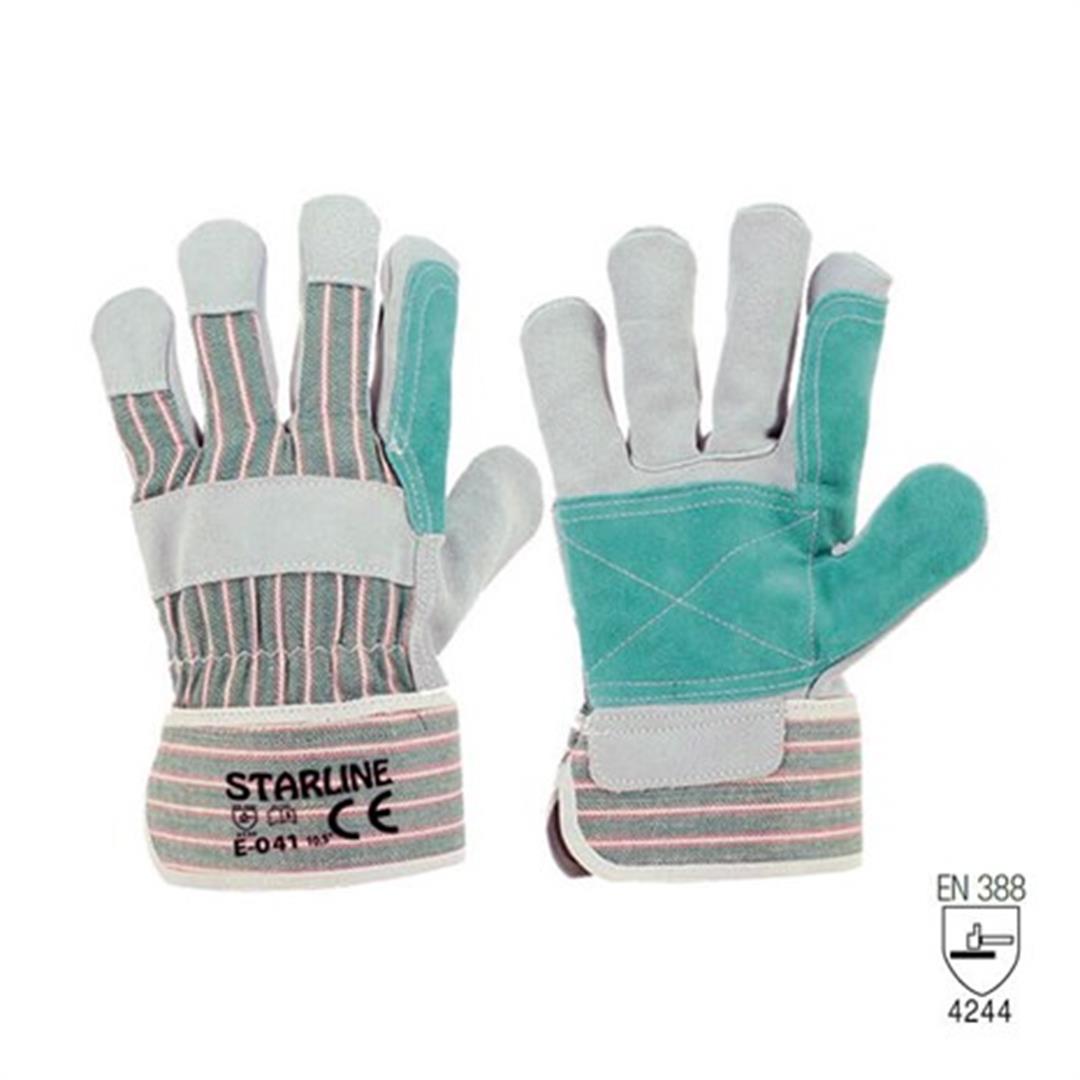 Starline E-041-YS Takviyeli Deri Eldiven