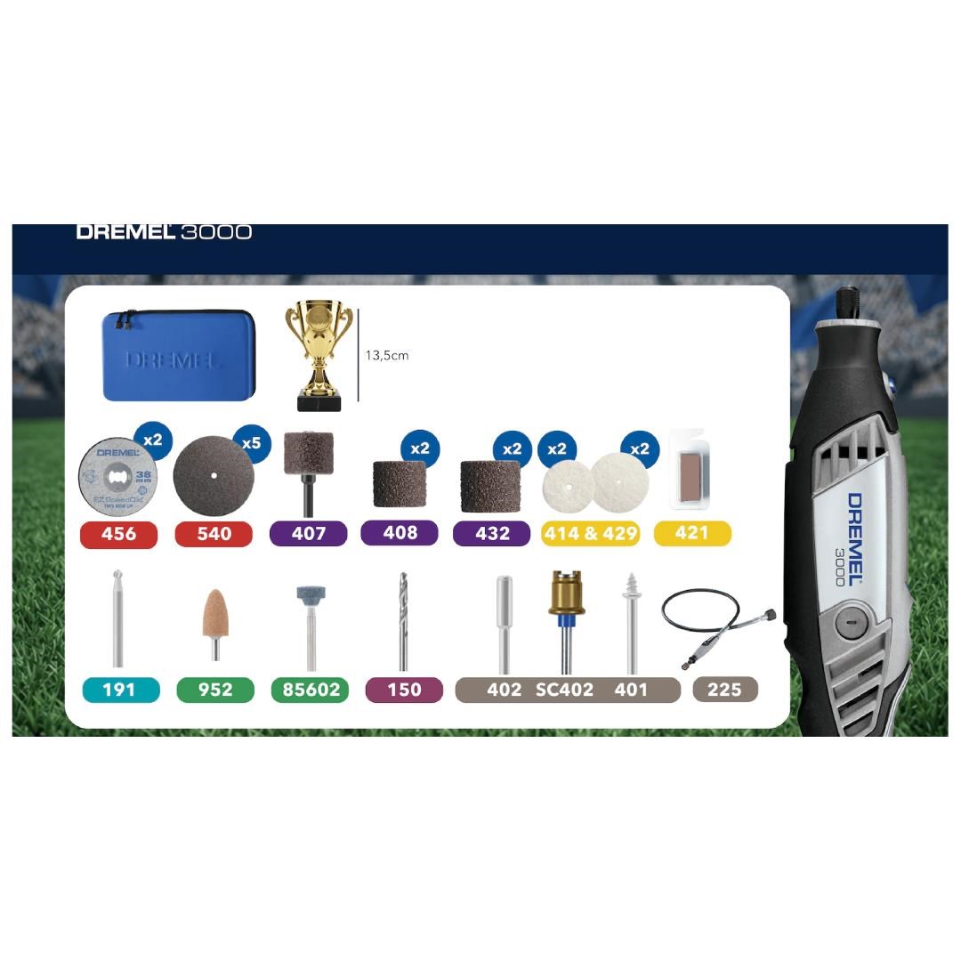 Dremel 3000-1/25 Promo Kit 2026 Şampiyon Kiti Sınırlı Sürüm - F0133000WC