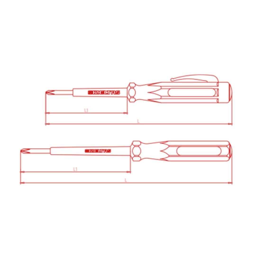 İzeltaş Yıldız Uçlu Elektrik Kontrol Kalemi 190 mm - 4560180190