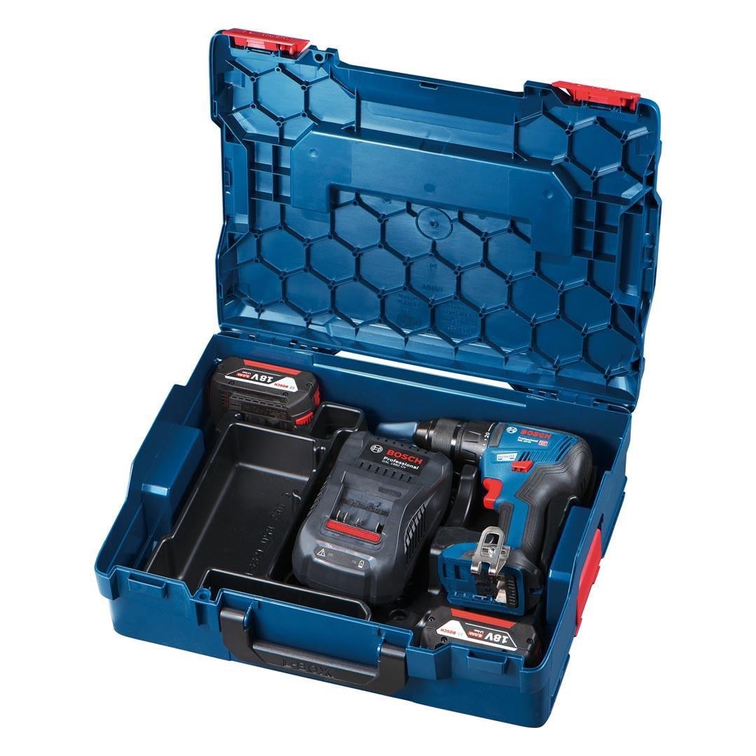 Bosch Professional GSR 18V-50 18V 5.0Ah Çift Akülü Vidalama + GWT 20 Alet Çantası