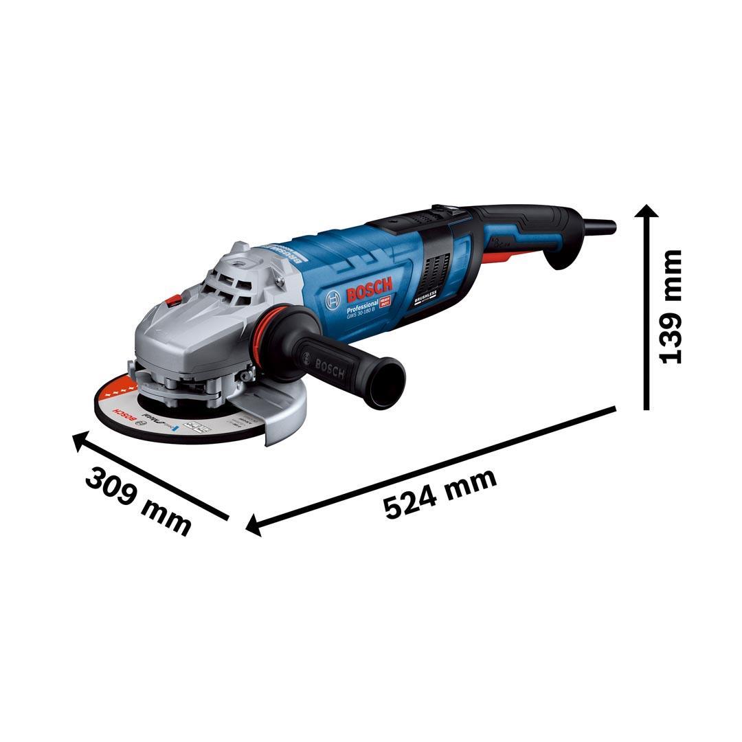 Bosch Professional GWS 30-180 B Büyük Taşlama Makinesi 2800 Watt 180 mm - 06018G0000