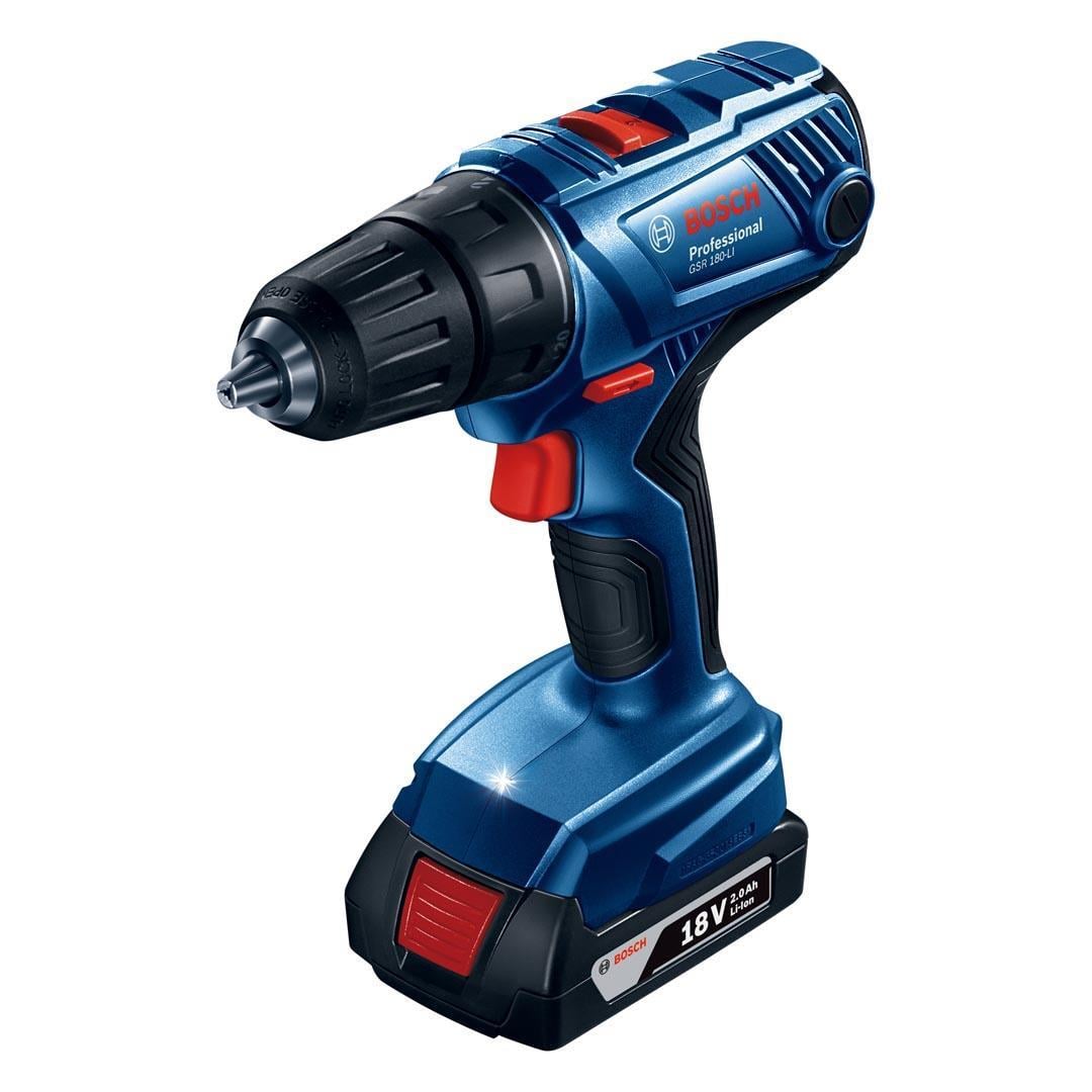 Bosch Professional GSR 180-LI 2x18V 2.0Ah Çift Akülü Delme Vidalama Makinesi - 06019F8109