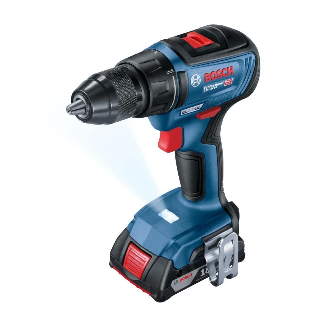 Bosch Professional GSR 18V-50 3x18V 2.0Ah Akülü Delme Vidalama Makinesi  - 06019H5005