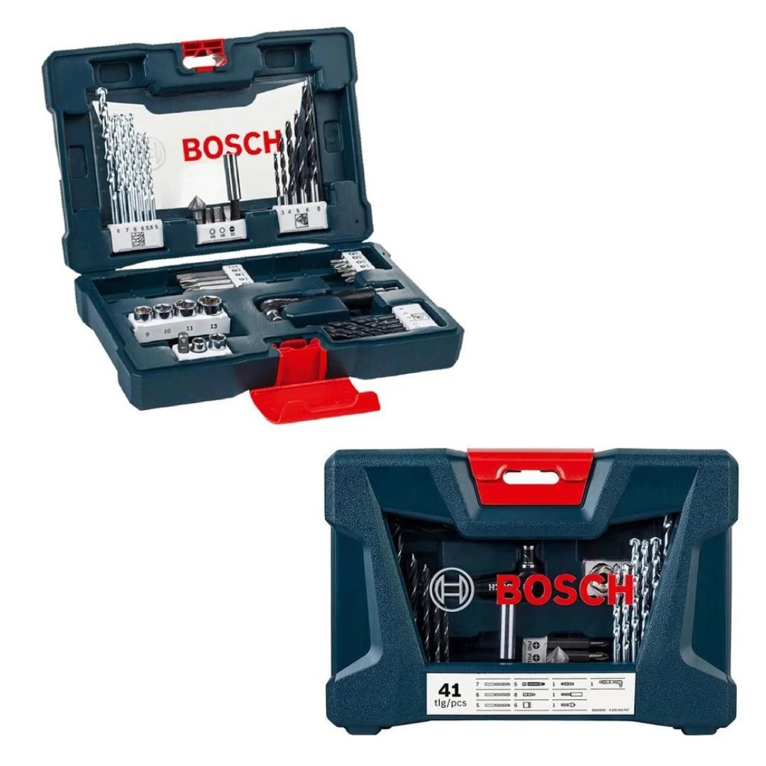 Bosch Professional GSB 183-LI 18V 2.0Ah Tek Akülü Darbeli Vidalama Makinesi Takım Çantası ve 41 Parça Aksesuar Seti - 06019K91K3
