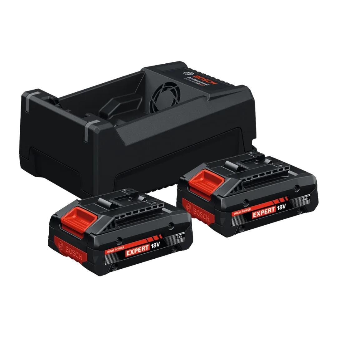 Bosch Expert 2 x EXBA 18V-40 4.0Ah Akü + GAL 12V/18V-80 Hızlı Şarj Cihazı Başlangıç Seti - 1600A0373J