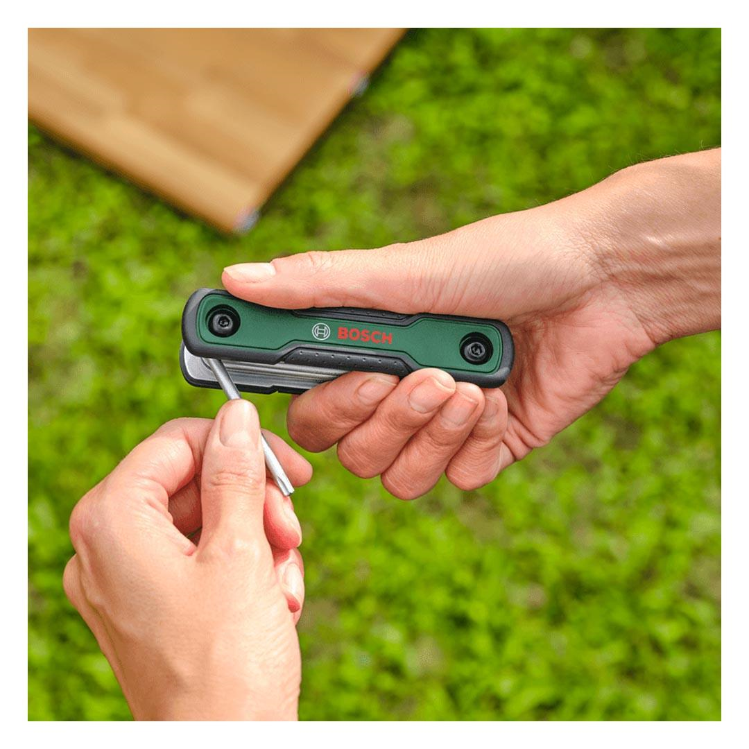 Bosch 8i 1 Arada Katlanır Torx Allen Anahtar Seti - 1600A039L8