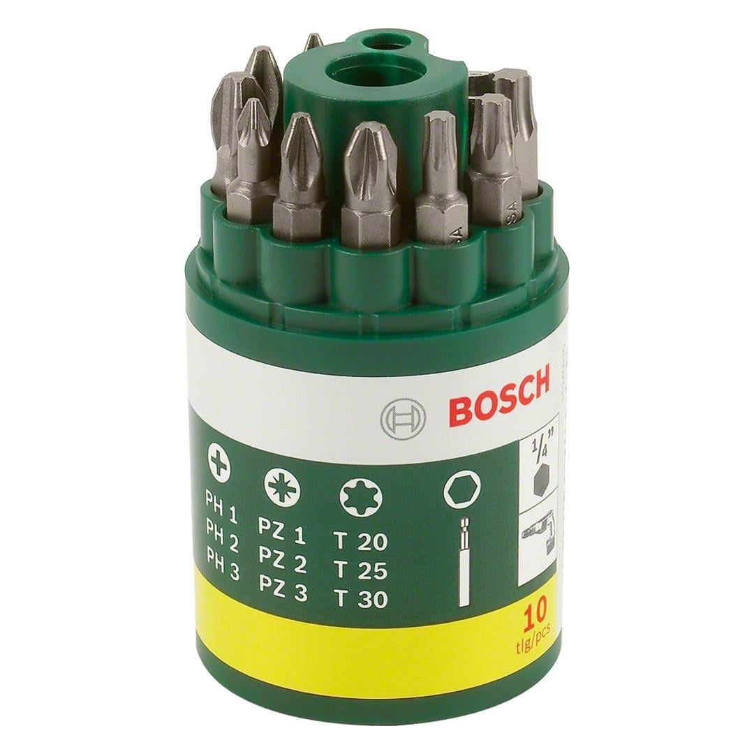 Bosch 10 Parça Vidalama Ucu Seti (PH+PZ+T) - 2607019452