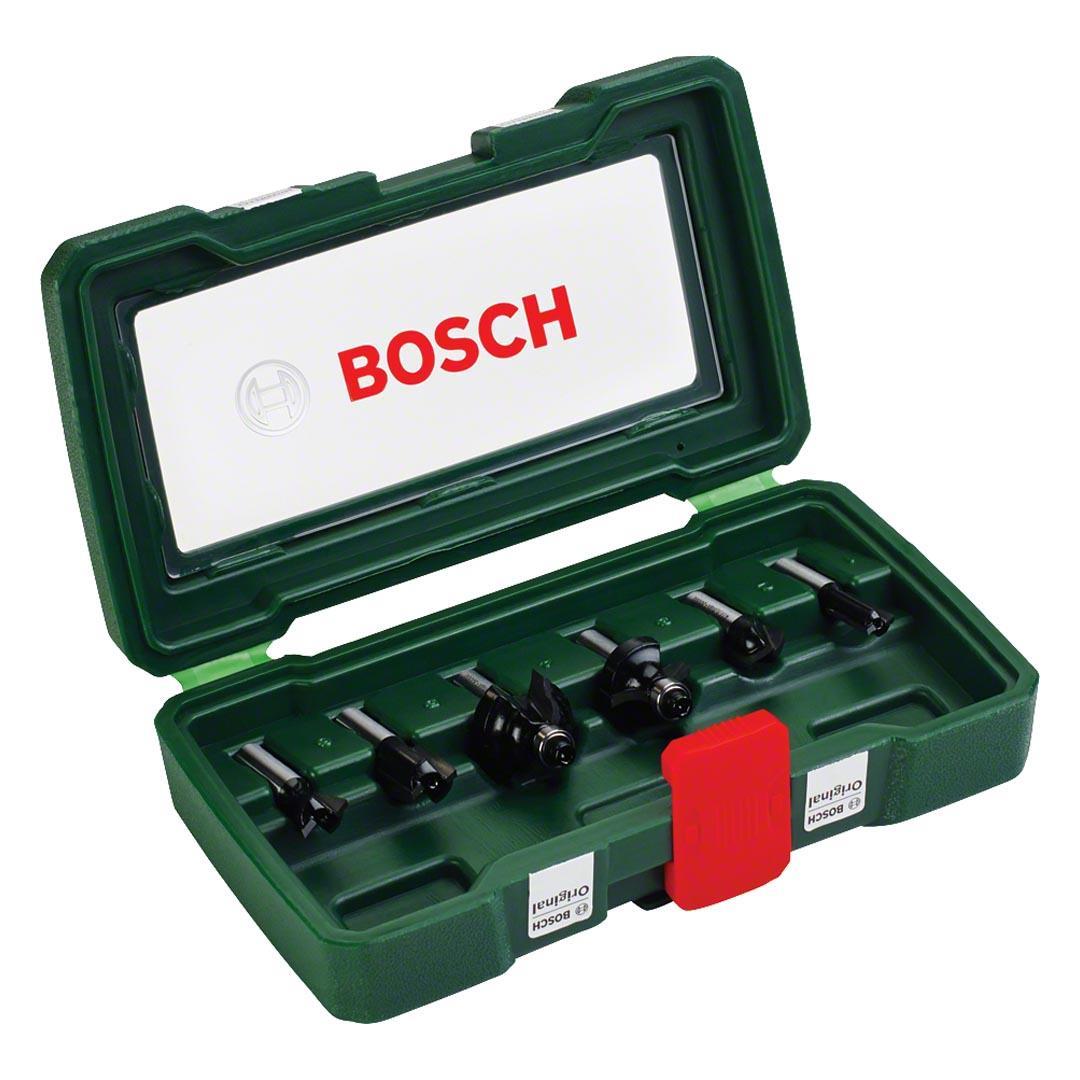 Bosch 6 Parça Freze Seti 8 mm Şaftlı - 2607019463