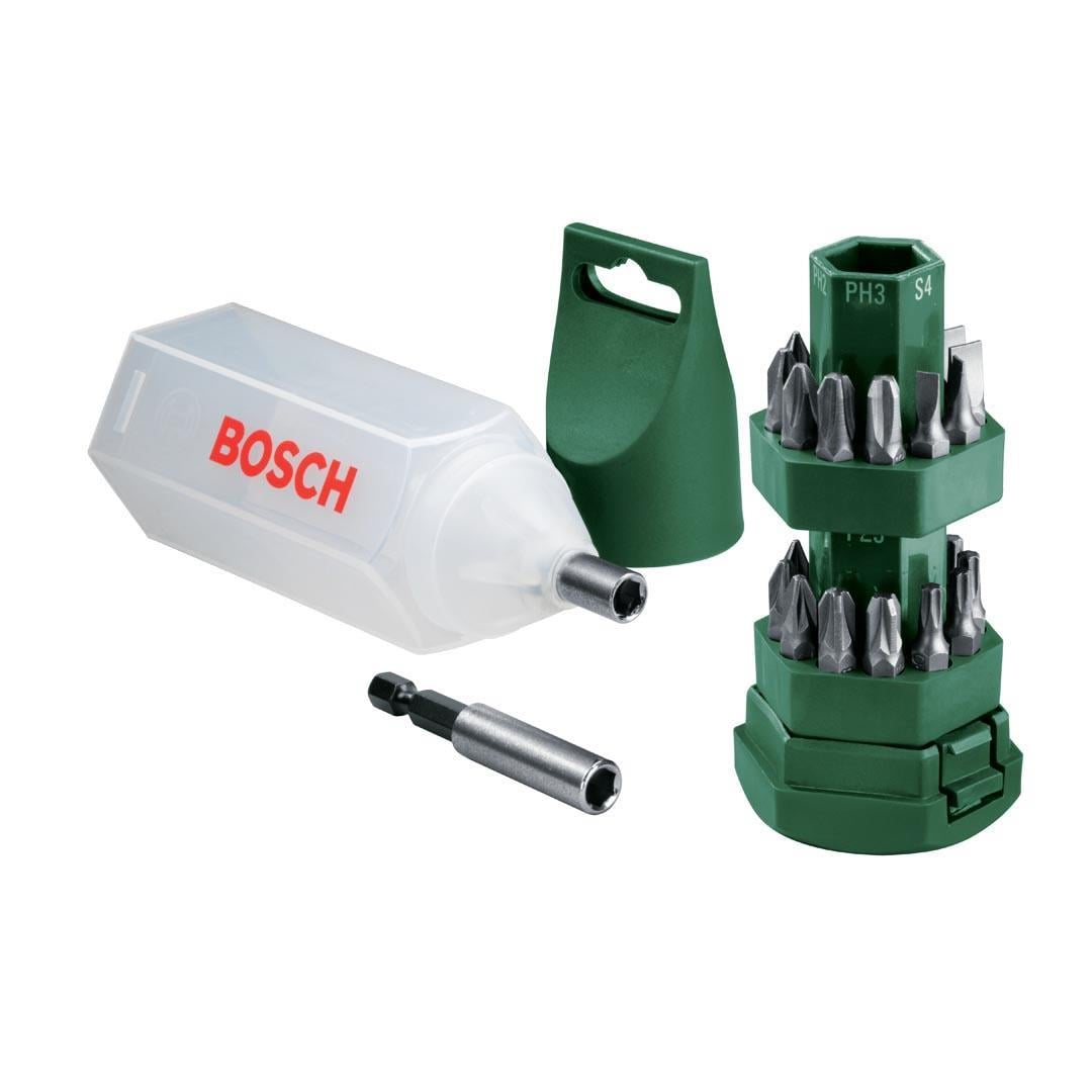 Bosch 25 Parça Vidalama Seti (Tornavida Fonksiyonlu Kutu) - 2607019503