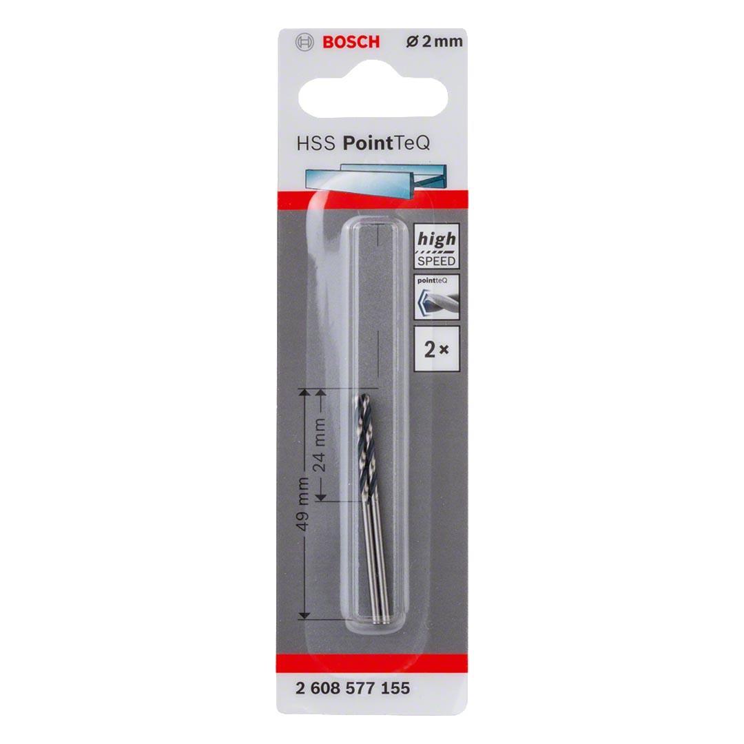 Bosch HSS-PointeQ Metal Matkap Ucu 2.0 mm 2li - 2608577155