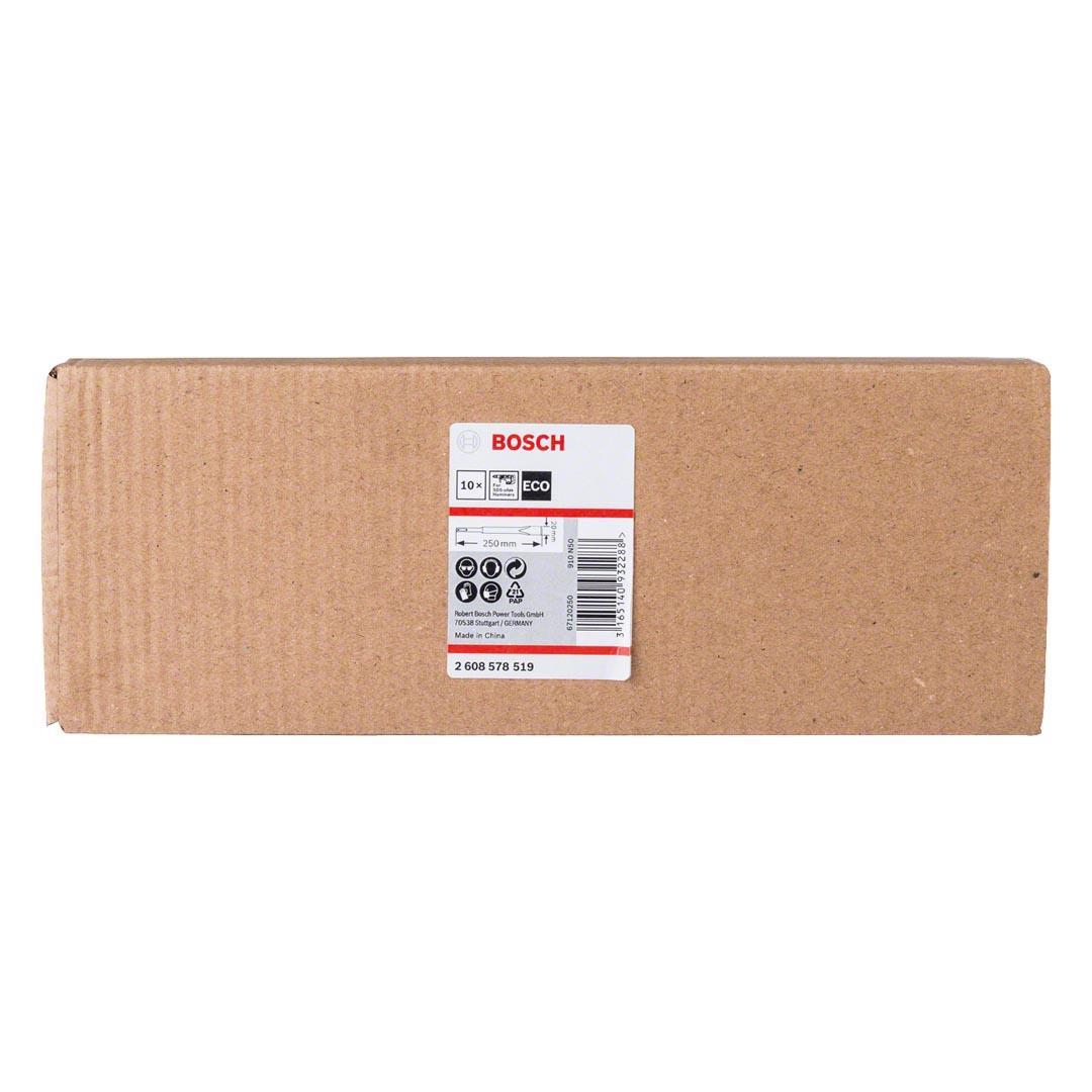 Bosch Ekonomik Seri Yassı Keski SDS-Plus 250x20 mm 10lu - 2608578519