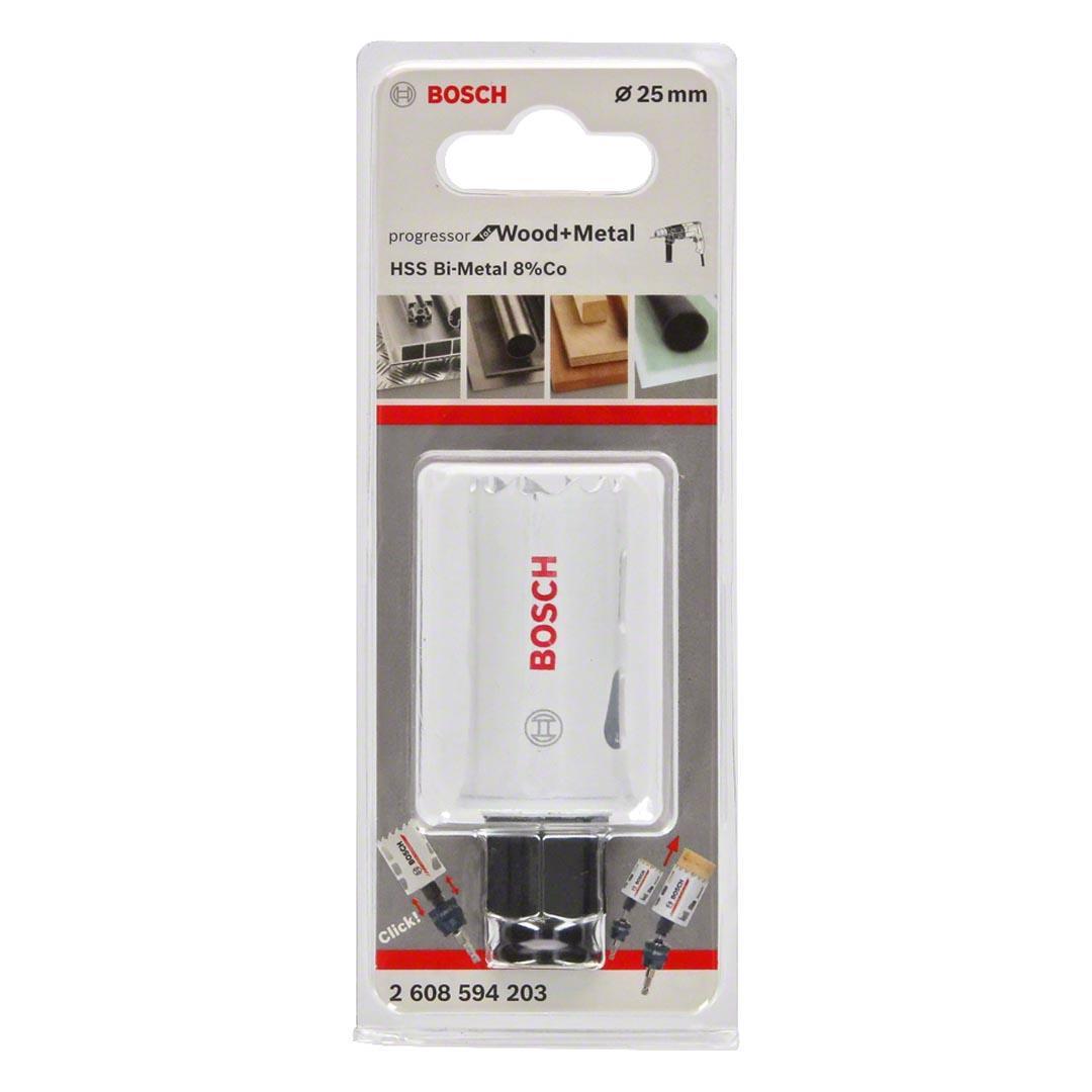 Bosch Yeni Progressor Serisi Ahşap ve Metal için Delik Açma Testeresi (Panç) 25 mm - 2608594203