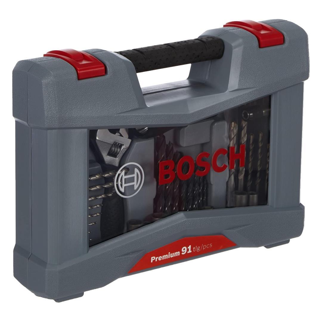 Bosch X-Line Premium 91 Parça Delme ve Vidalama Ucu Aksesuar Seti - 2608P00235