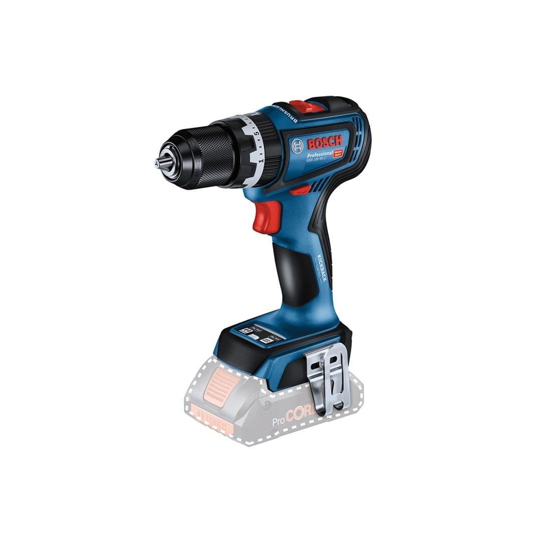 Bosch Professional GSB 18V-90 C Akülü Darbeli Delme Vidalama Makinesi - Solo Makine - 06019K6100