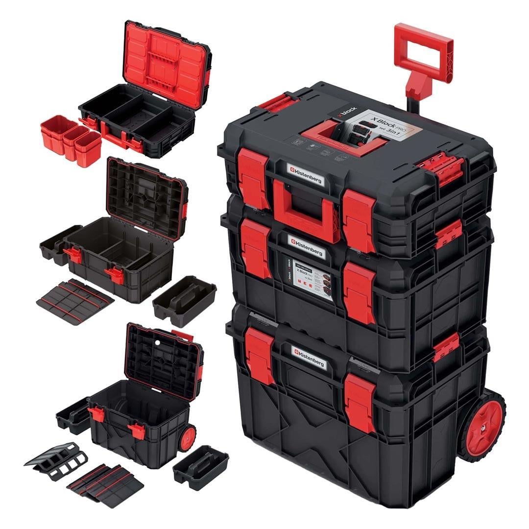 Kistenberg KXBS604095 X Blok Pro 3lü Set Takım Çantası