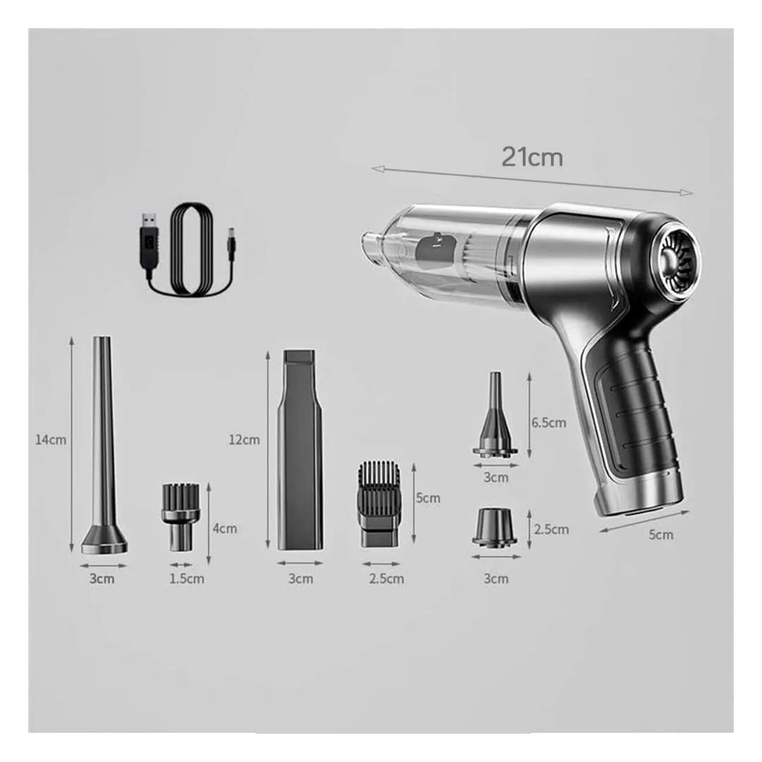 Dinamic HL-107 Çok Fonksiyonlu Pratik USB Şarjlı Araç Süpürgesi