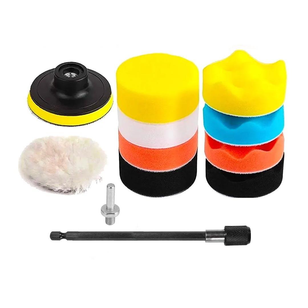 Pasta Cila Polisaj Süngeri Seti Uzatma Bitsli 115 mm 12 Parça 