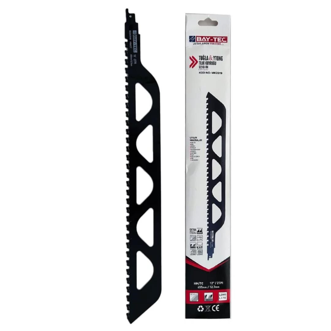 Bay-Tec MK2319 Tuğla ve Ytong (Gaz Beton) Tilki Kuyruğu Testere Bıçağı 455 mm - S2243HM