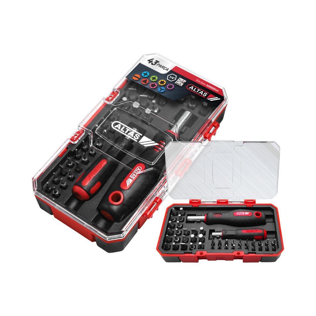 Altaş 14000005444 Bits Uç Tornavida Seti 43 Parça