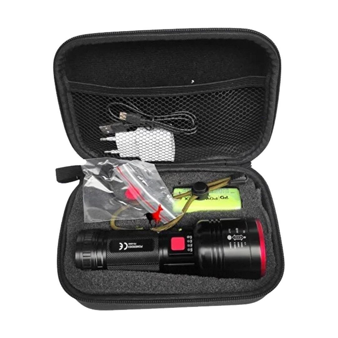 Powerdex PD-9000 LED Şarjlı Zoomlu El Feneri 2000 Lümen