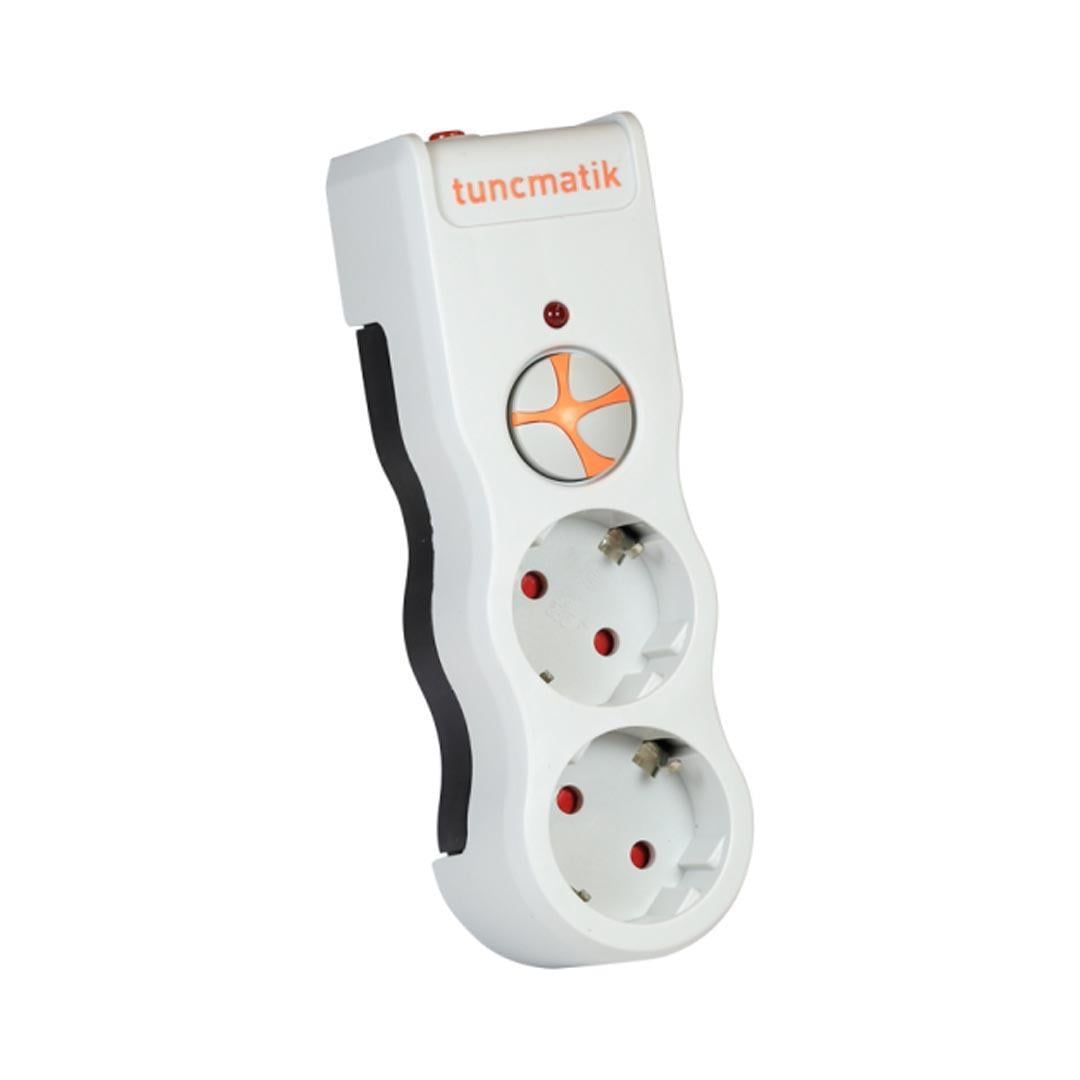 Tunçmatik TSK5080 Powersurge 2li 525 Joule Enerji Koruma Prizi Beyaz