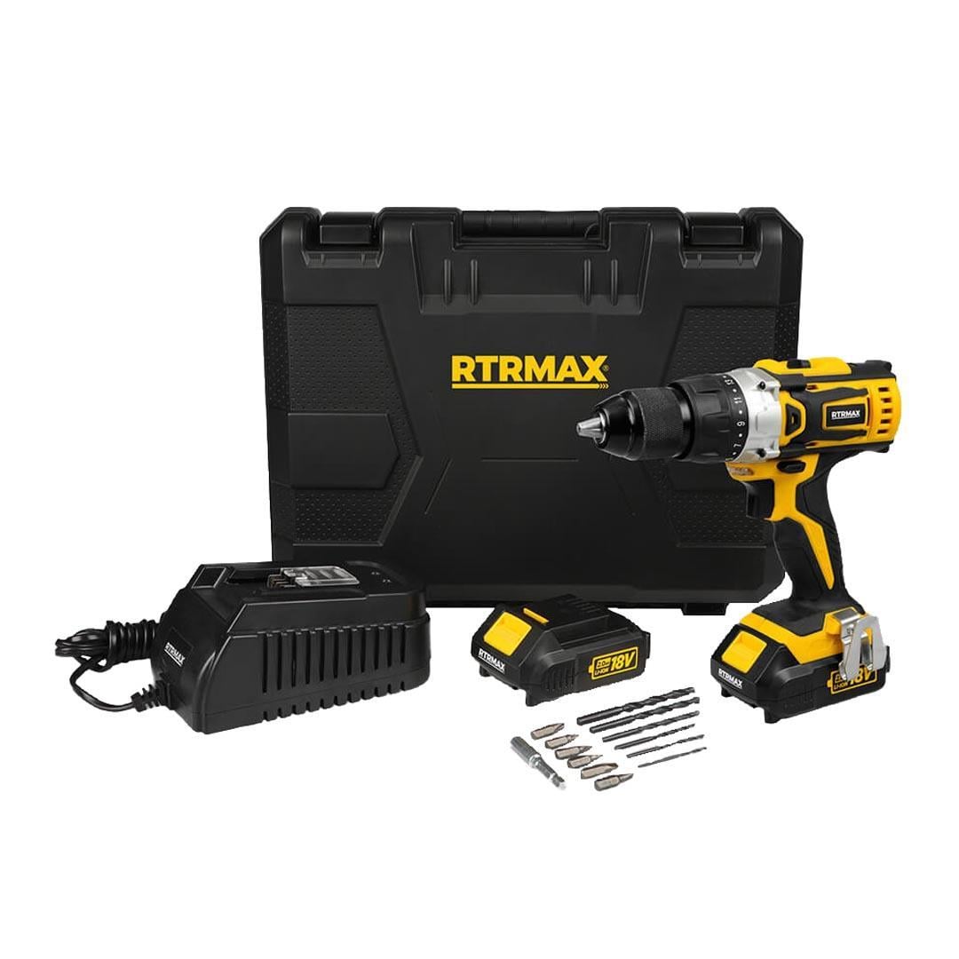 Rtrmax RTX1815 18V 2.0Ah Li-ion Çift Akülü Matkap ve Vidalama Makinesi