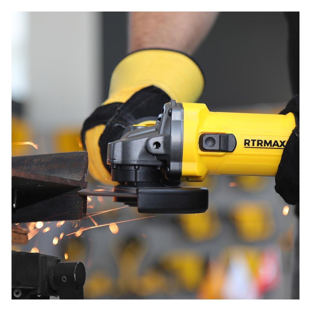 Rtrmax RTM1080 Avuç Taşlama Makinesi 750 Watt 115 mm