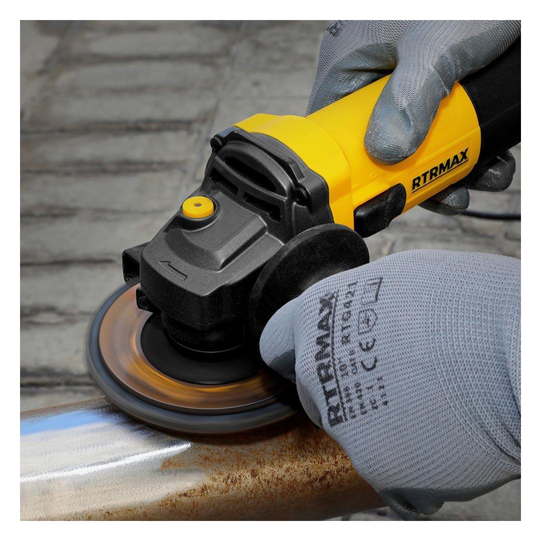 Rtrmax RTM1090 Avuç Taşlama Makinesi 950 Watt 125 mm