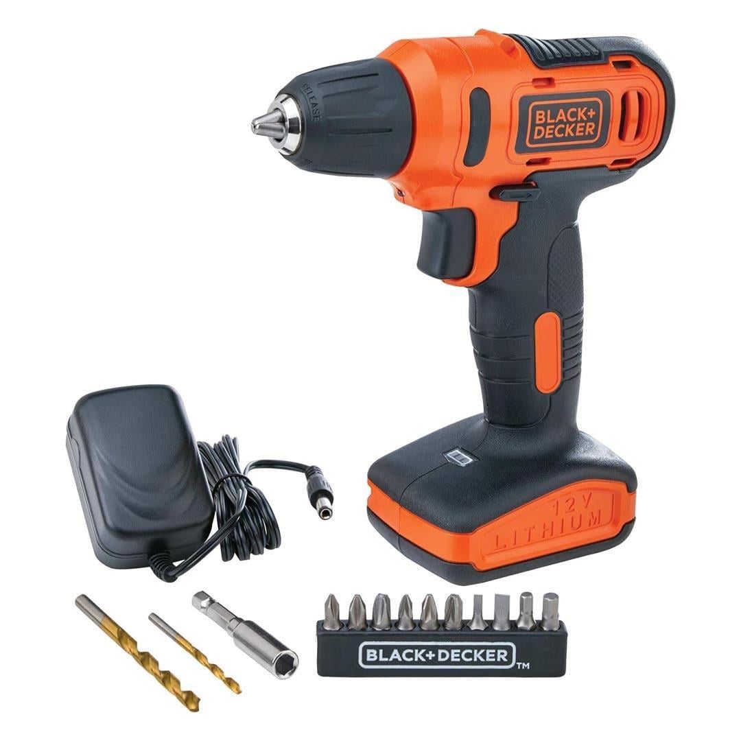 Black+Decker LD12SP-TR 12V 1.5Ah Li-ion Entegre Tek Akülü Vidalama Makinesi + Aksesuar Seti ve Plastik Taşıma Çantalı
