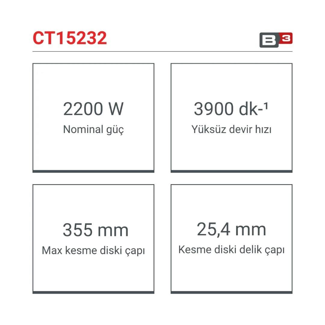 Crown CT15232 Profil Kesme 2200 Watt