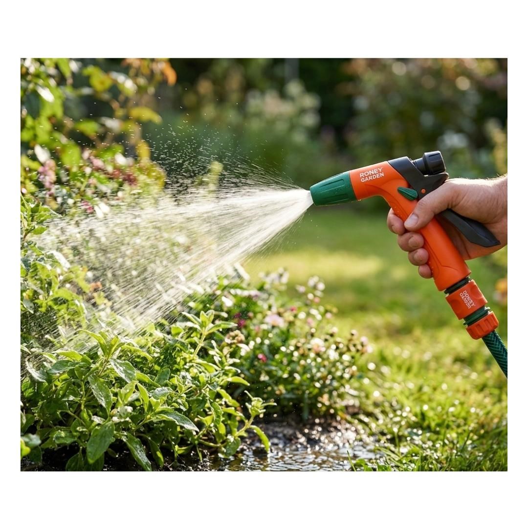 Roney Garden RG1021S Ayarlanabilir Sulama Tabancası Seti