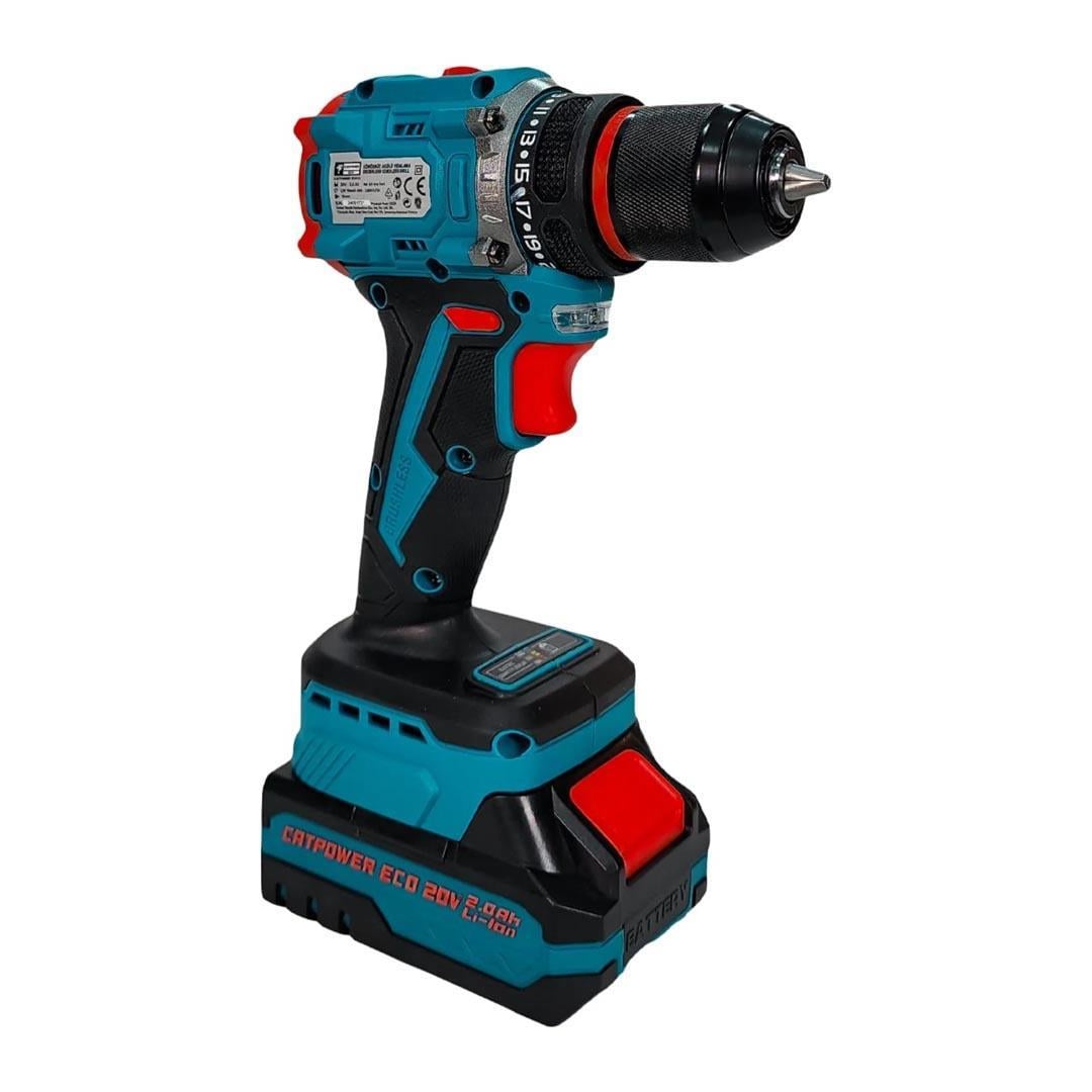 Catpower CATE1010 Kömürsüz 20V 2.0Ah Çift Akülü Vidalama Makinesi