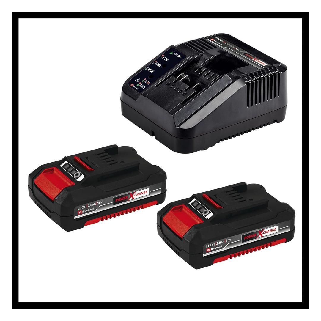 Einhell TC-CD 18/35 Li 18V 2.0Ah Li-ion Çift Akülü Vidalama Makinesi + 39 Parça Aksesuar Seti