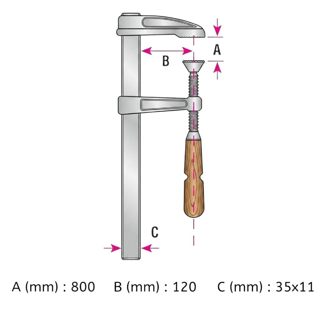 Evel Büyük Boy İşkence Marangoz Tipi 80 cm